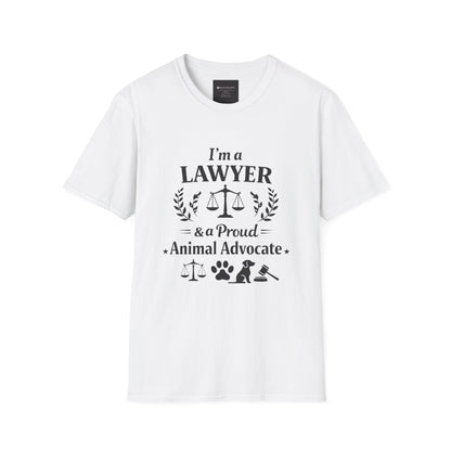Lawyer & Proud Animal Advocate T-Shirt