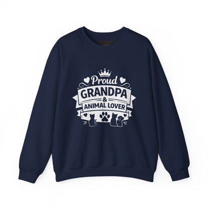 Proud Grandpa & Animal Lover Sweatshirt