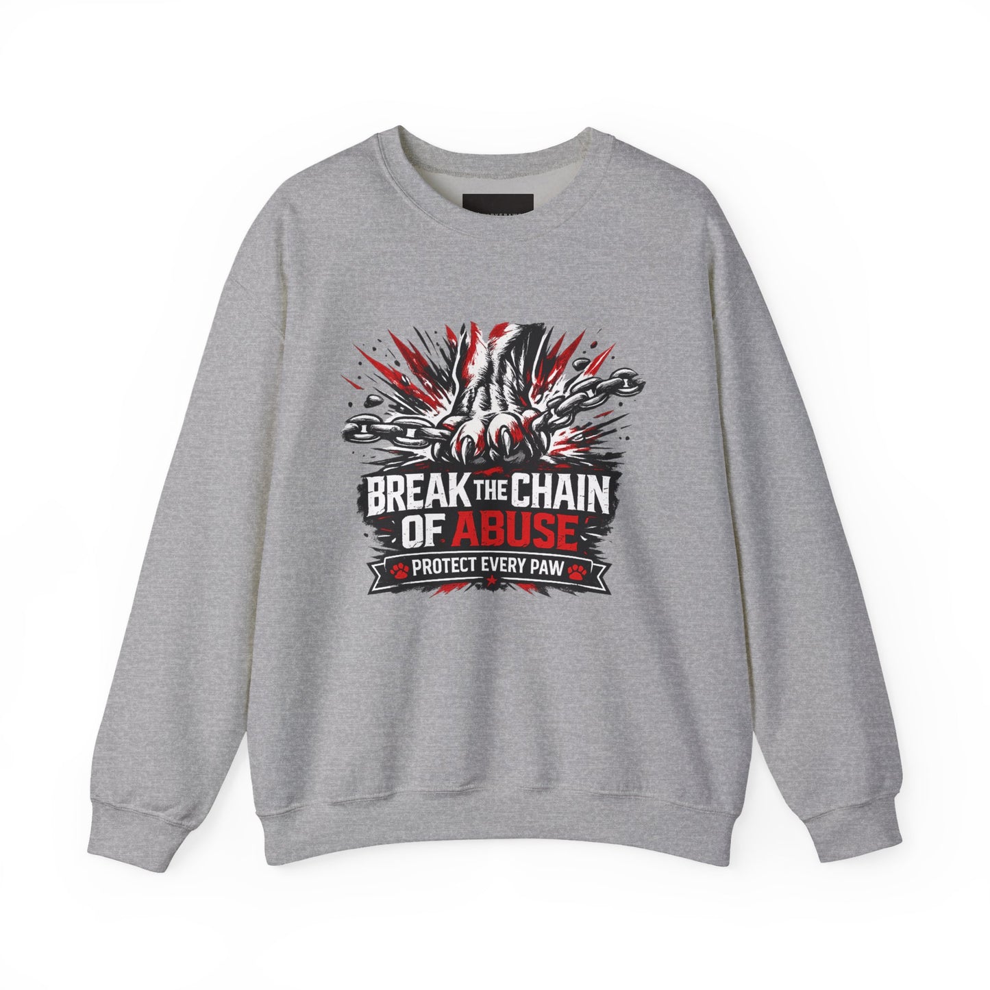 Crewneck Sweatshirt — "Break the Chain of Abuse" Support & Awareness Pullover