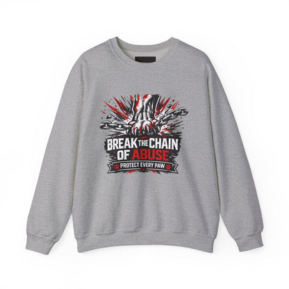 Crewneck Sweatshirt — "Break the Chain of Abuse" Support & Awareness Pullover