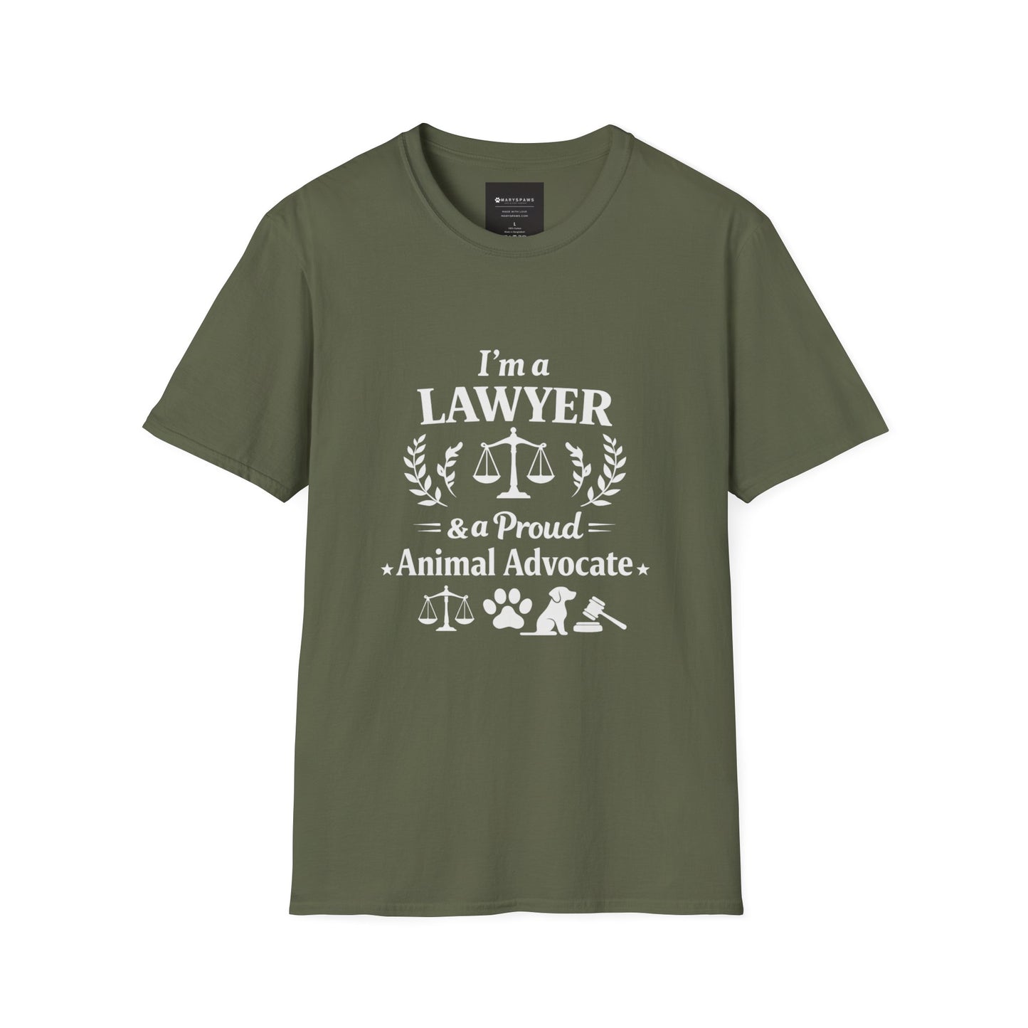 Lawyer & Proud Animal Advocate T-Shirt