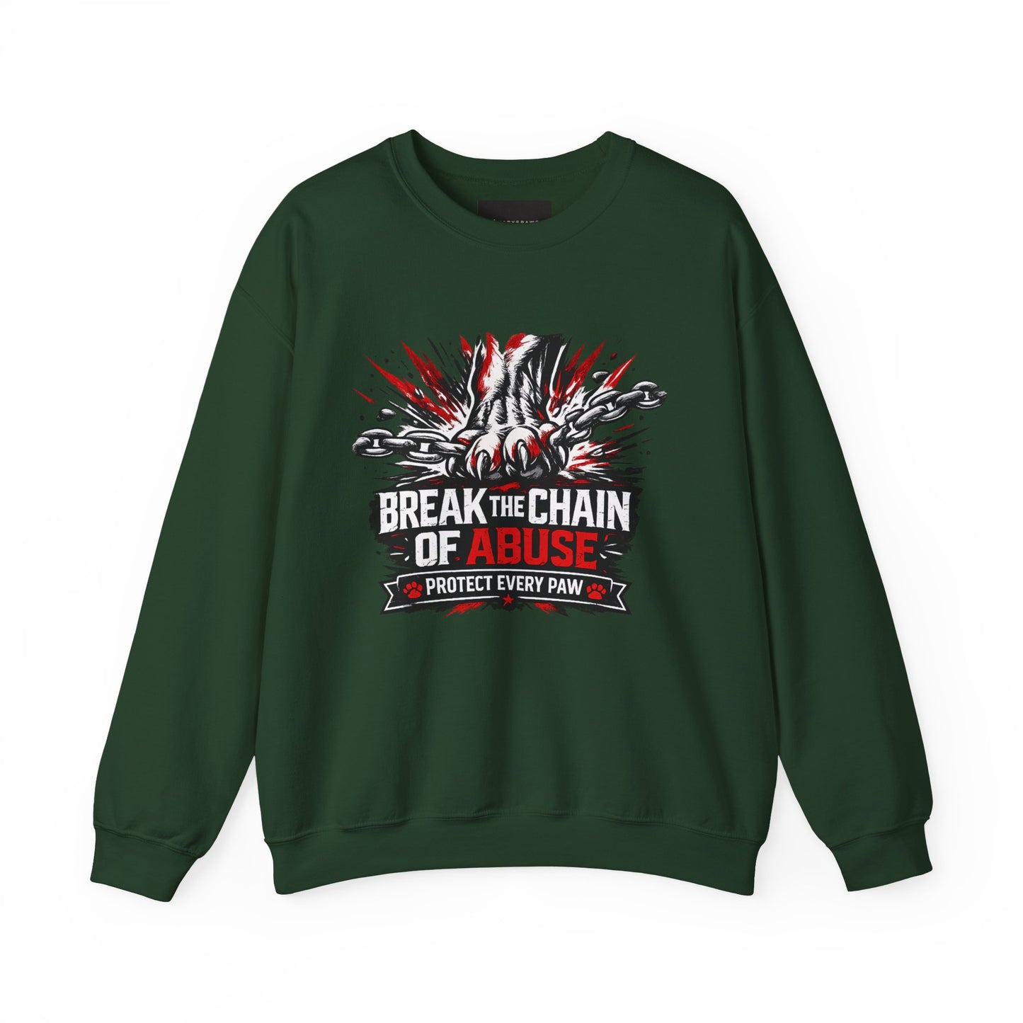 Crewneck Sweatshirt — "Break the Chain of Abuse" Support & Awareness Pullover