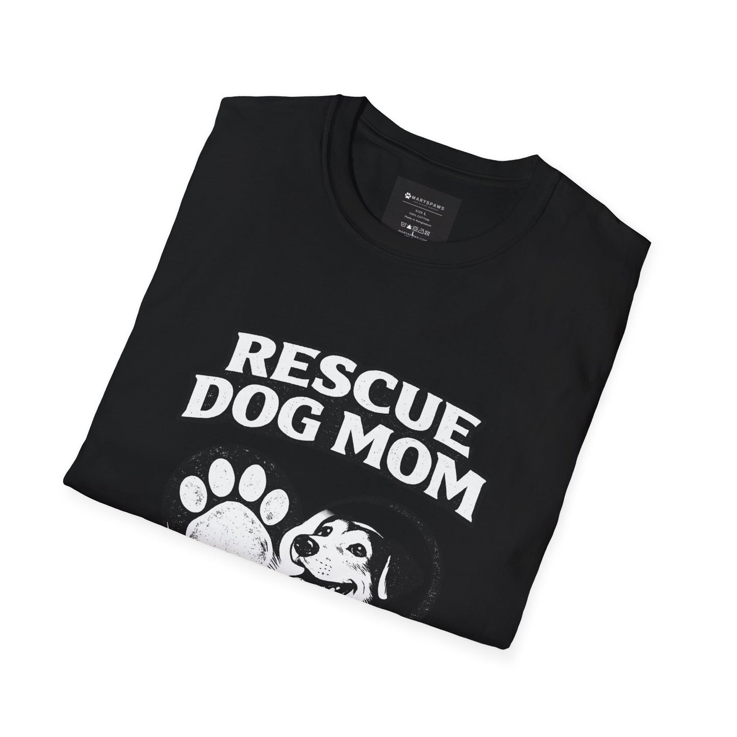 Rescue Dog Mom T-Shirt – "No Exceptions." Rescue Pet Lover Tee