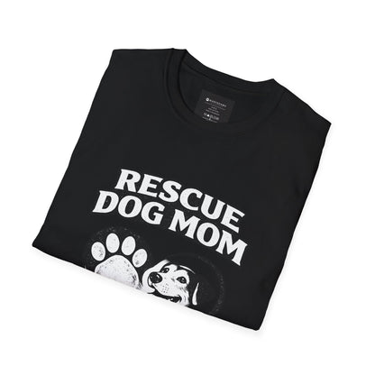 Rescue Dog Mom T-Shirt – "No Exceptions." Rescue Pet Lover Tee