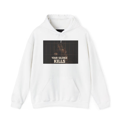 Hoodie - "Your Silence Kills" Advocacy Graphic Hoodie