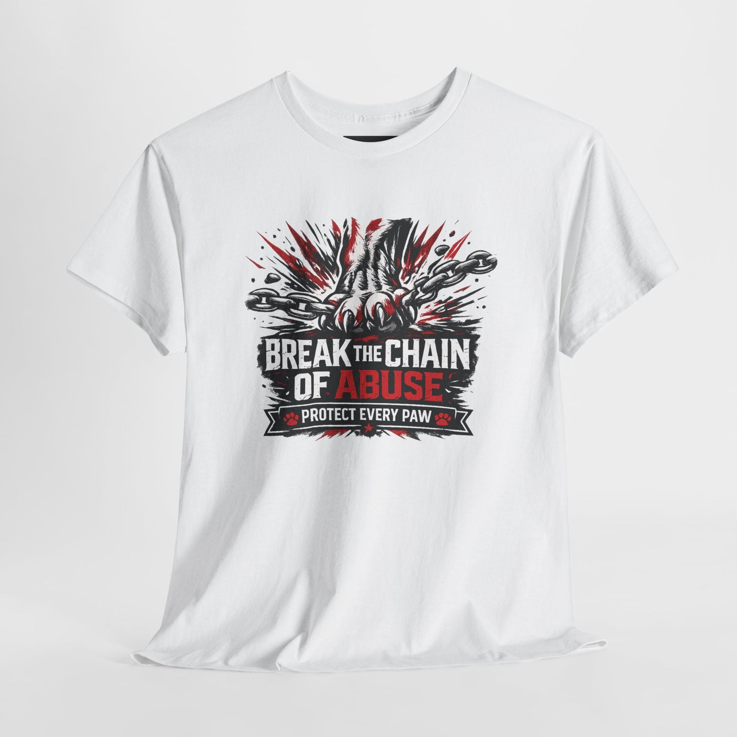 Break the Chain of Abuse Tee - Protect Every Paw Animal Rescue T-Shirt