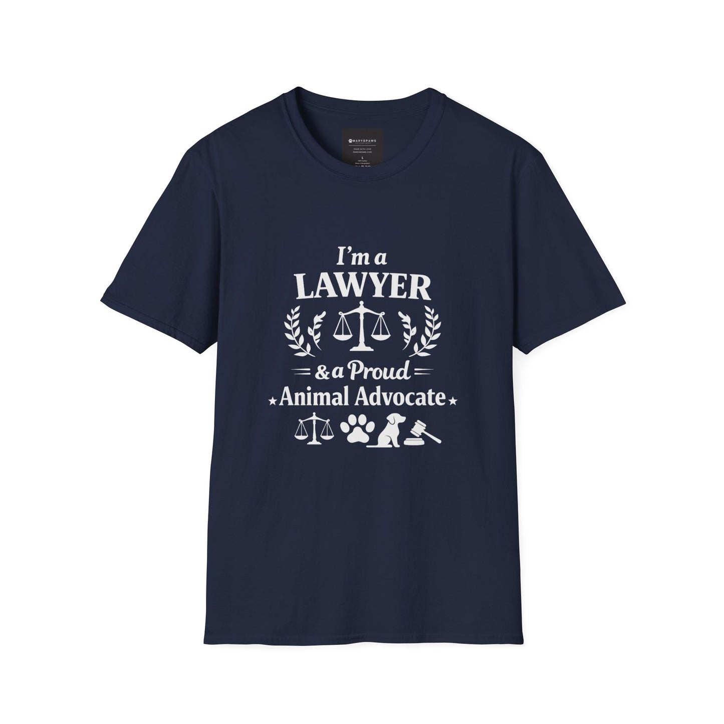 Lawyer & Proud Animal Advocate T-Shirt