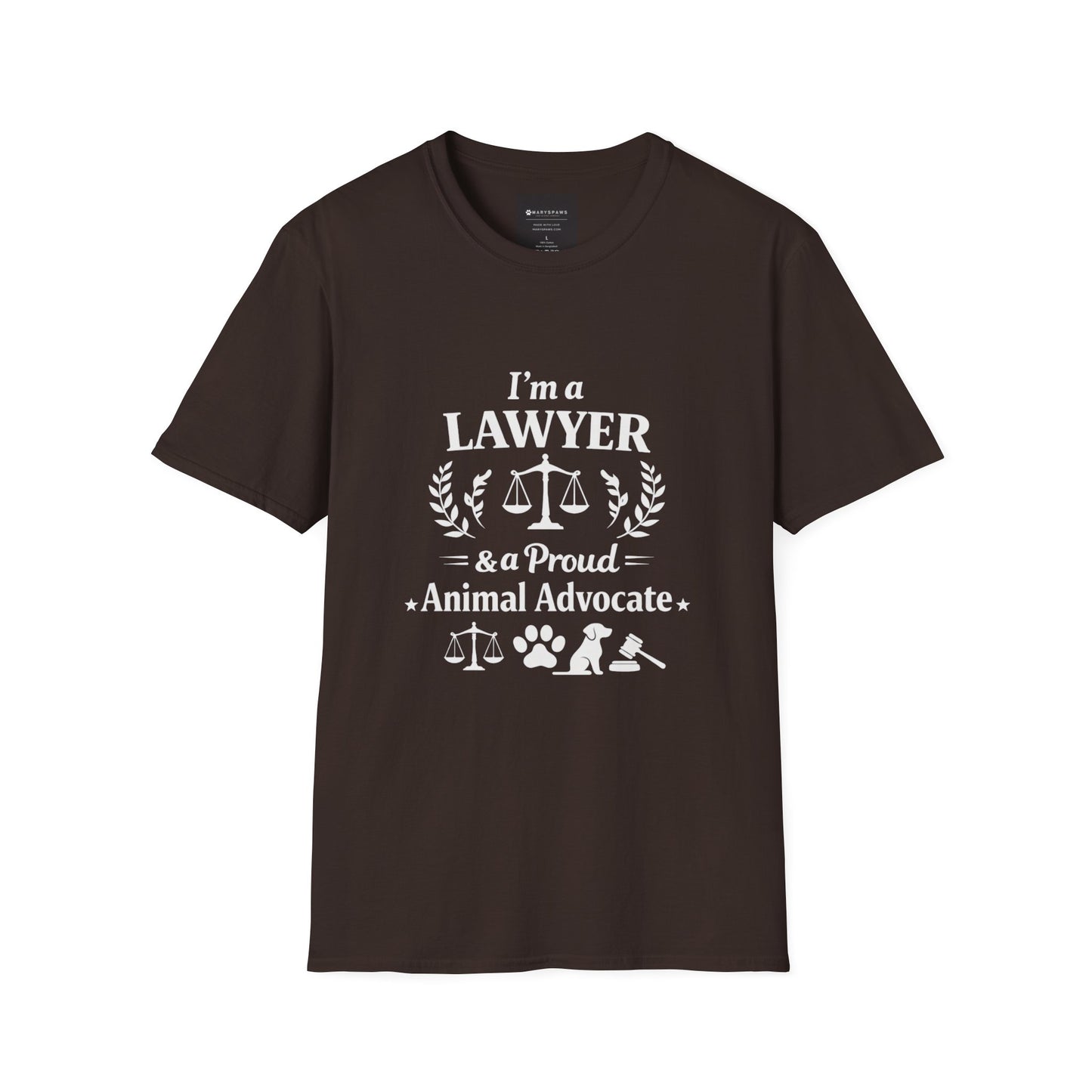Lawyer & Proud Animal Advocate T-Shirt