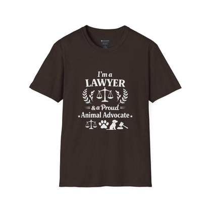 Lawyer & Proud Animal Advocate T-Shirt