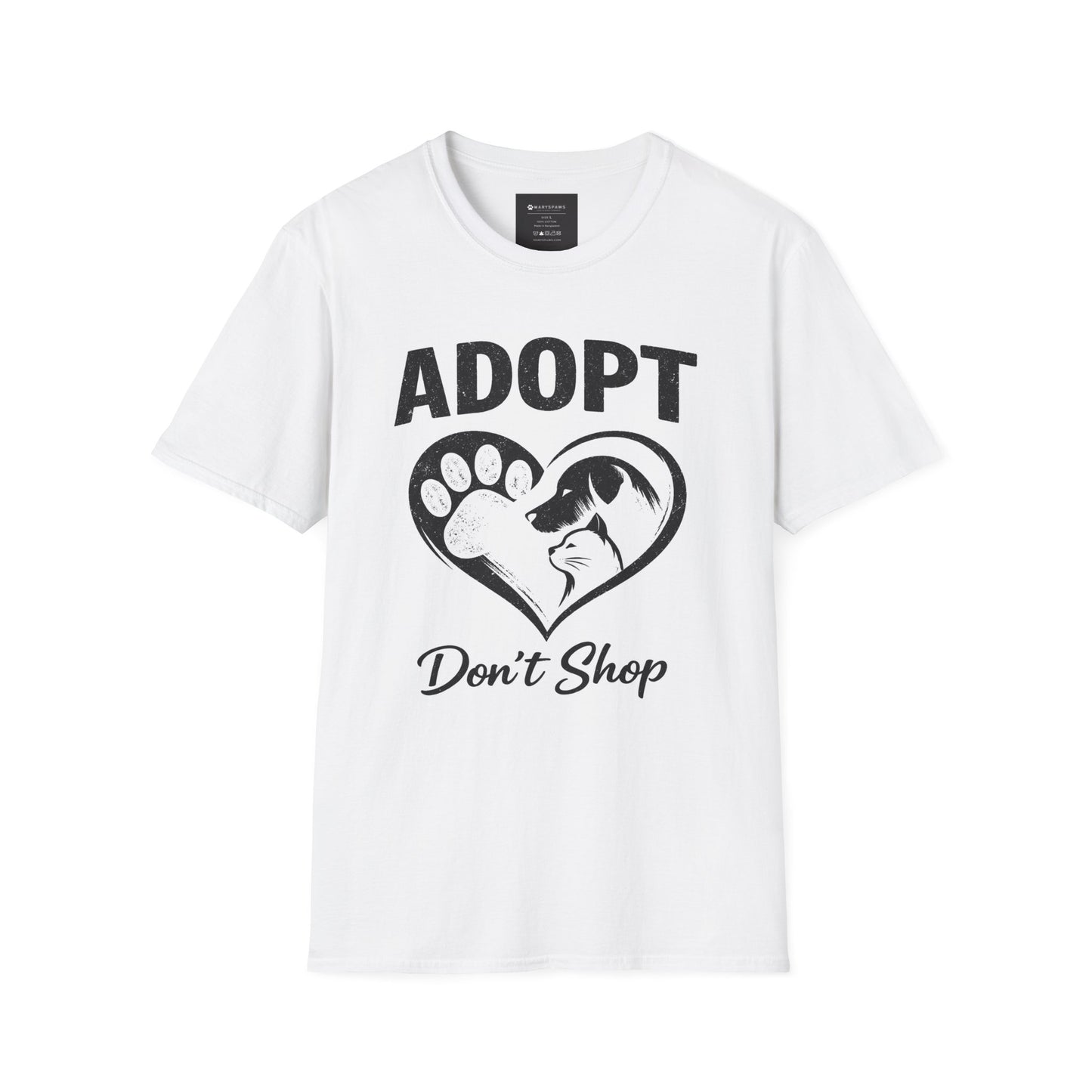 Adopt Don't Shop T-Shirt — Rescue Pet Awareness Tee