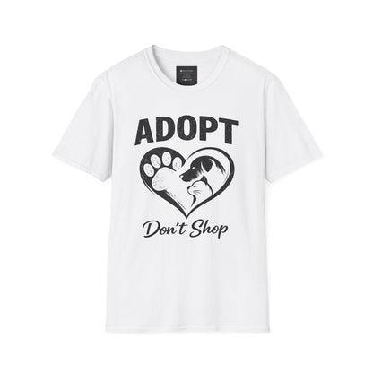 Adopt Don't Shop T-Shirt — Rescue Pet Awareness Tee