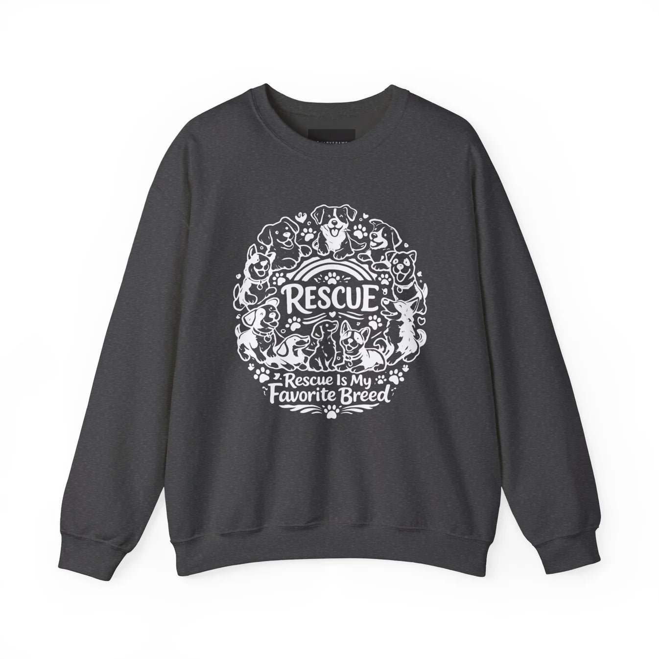 Rescue Dogs T-Shirt — "Rescue is My Favorite Breed" Pet Rescue Tee