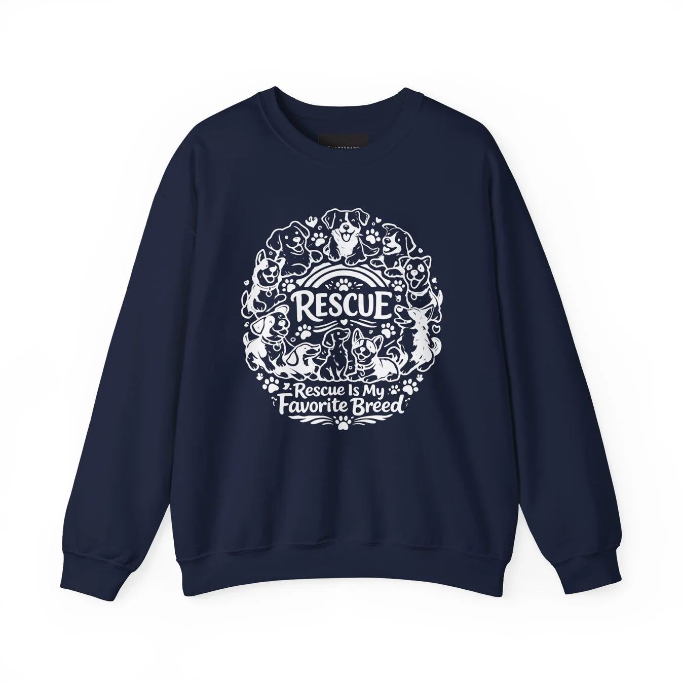 Rescue Dogs T-Shirt — "Rescue is My Favorite Breed" Pet Rescue Tee