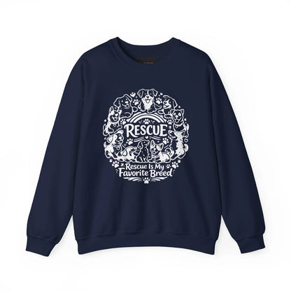 Rescue Dogs T-Shirt — "Rescue is My Favorite Breed" Pet Rescue Tee