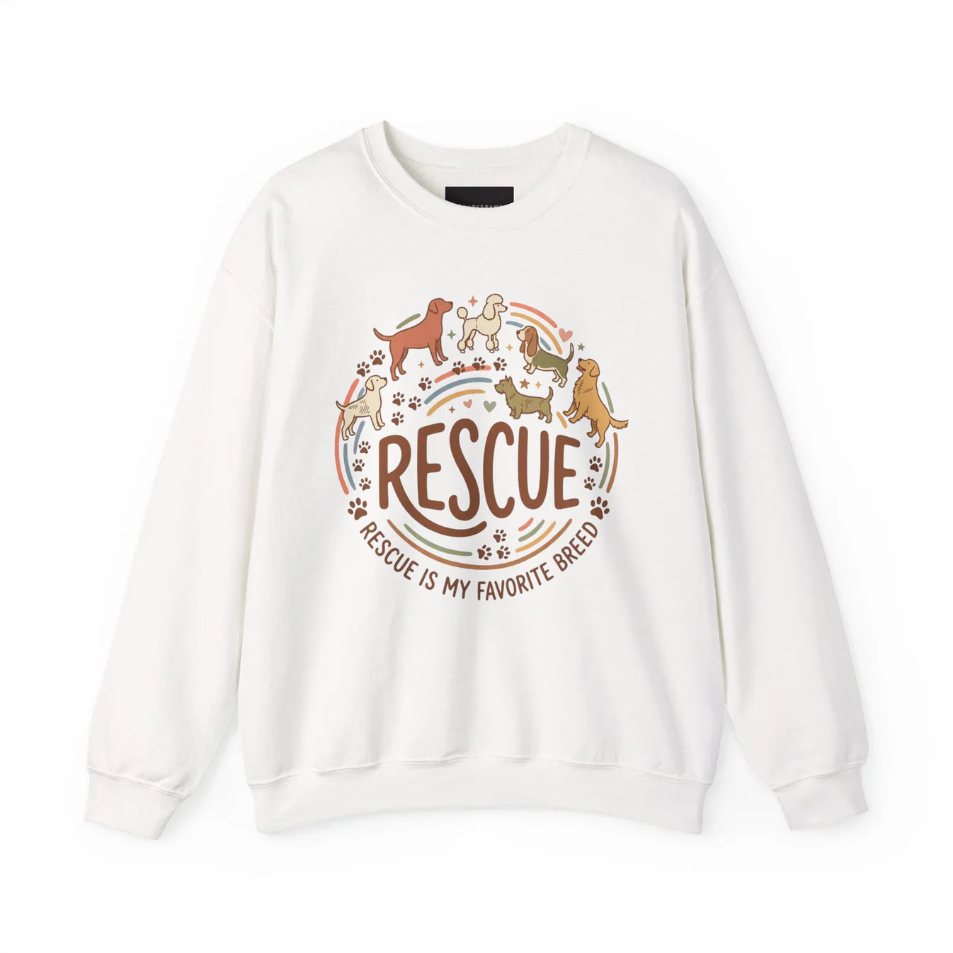 Rescue Dogs T-Shirt — "Rescue is My Favorite Breed" Pet Rescue Tee